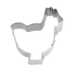 Städter Ausstecher Edelstahl glänzend Henne / Huhn 1,5 cm Mini