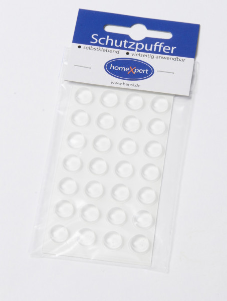 Hansi-Siebert Schutzpuffer transparent 28St. 12 mm, Höhe 1,5 mm