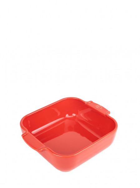 Peugeot Appolia Quadratische Auflaufform aus Keramik rot 21cm