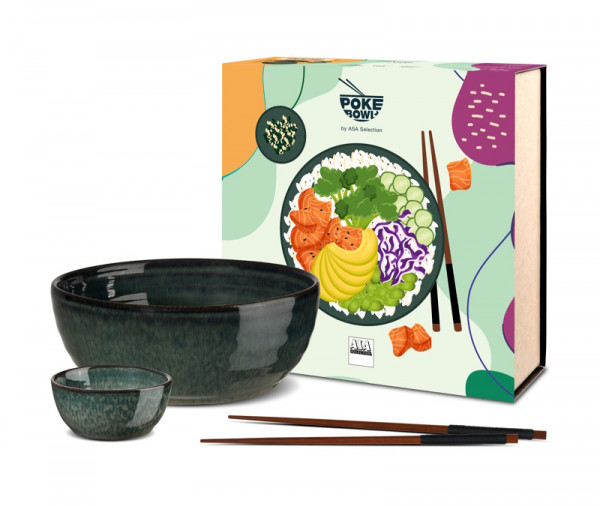 ASA poke bowl set 3tlg. ocean