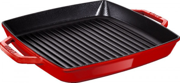 Staub Grillpfanne quad. 33x33 cm rot