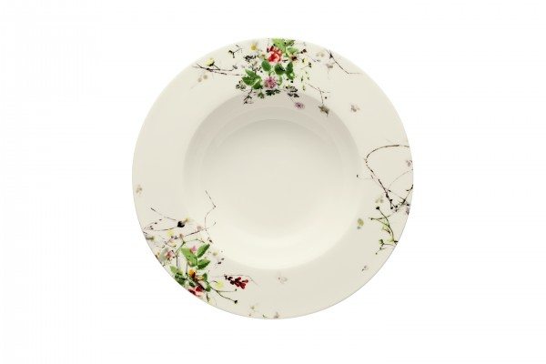 Rosenthal Brillance Fleur Sauvage Suppenteller 23cm Fahne 