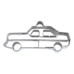 Städter Präge-Ausstecher Edelstahl glänzend Polizeiauto 6 cm