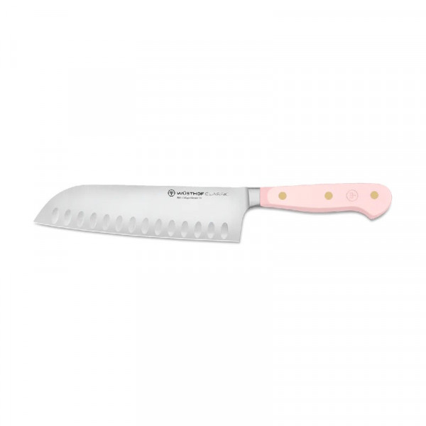 Wüsthof Classic Santoku mit Kullenschliff 17 cm Pink Himalayan Salt
