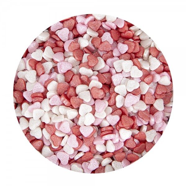 Städter Essbarer Streudekor Herzen Mini 3 mm Sweet Valentin 55 g Muster