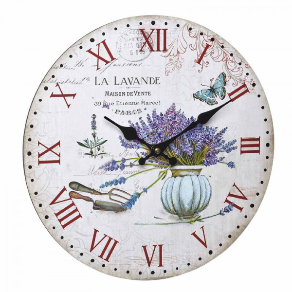 TFA Vintage Wanduhr La lavande