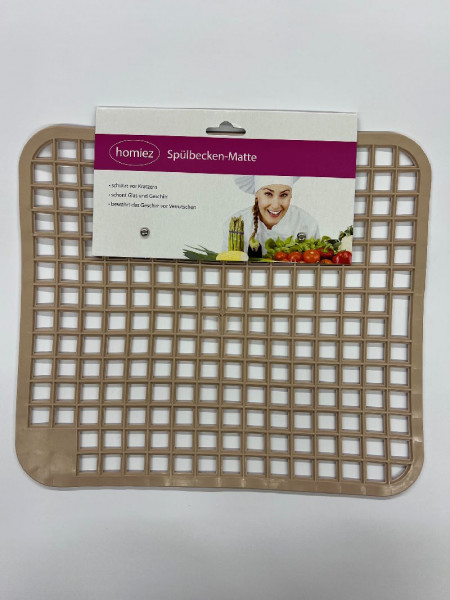 Hansi-Siebert Spülbecken-Matte 28 x 32 cm beige