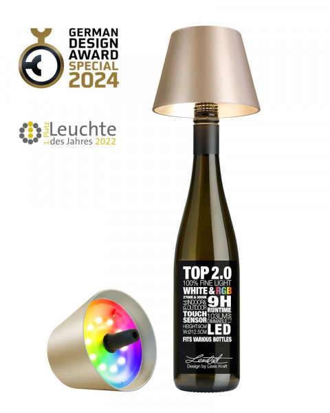 Sompex Top 2.0 LED Lampenschirm Champagner