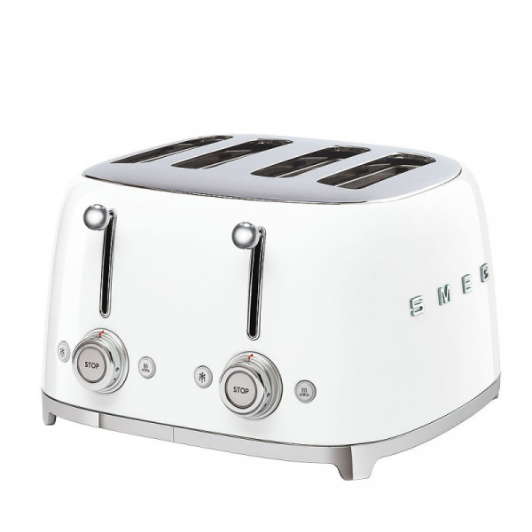 Smeg Toaster 4 Scheiben Weiß 50'S Retro Style