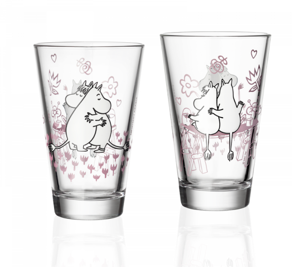 Moomin Gläser Set 2tlg. Love