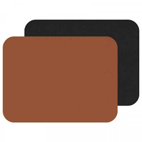 Freeform Wendbares 2er Tischset Cognac/Schwarz 46x33cm