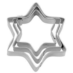 Städter Terrassen-Ausstecher Stern ø 3 / 4 / 5 cm Set, 3-teilig