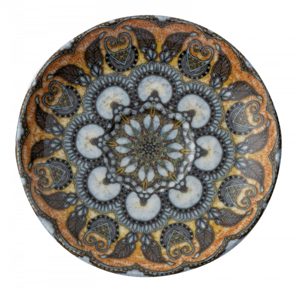 Arthur Krupp Mandala blau Untertasse 12cm