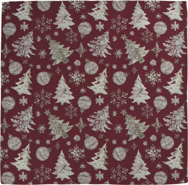 Sander Crystal Tree Mitteldecke 85x85cm eckig burgundy