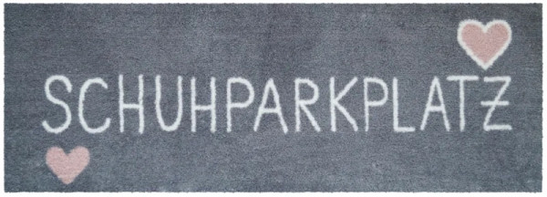 Efia Fußabstreifer Schuhparkplatz grau 35x100 cm