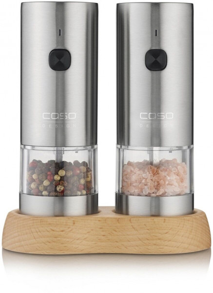 Caso Gewürzmühlen Spice Duo mit Holzbrett
