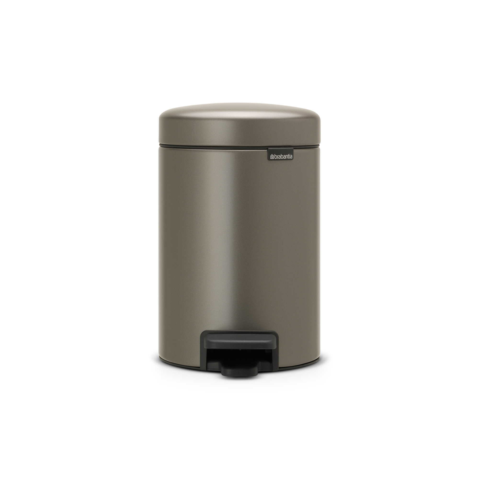 Brabantia Treteimer Newicon mit Kunststoffeinsatz 3L Platinum